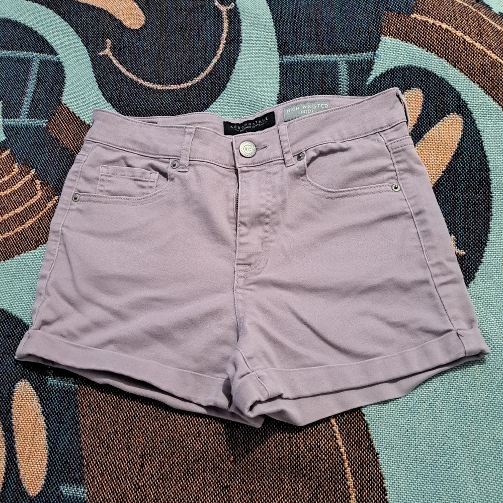 💥3/$25💥AEROPOSTALE PURPLE JEAN SHORTS-4